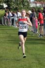 Kate Waugh bring Gateshead Harriers home in 2nd place in the Northern Cross Country Relay, Graves Park, Sheffield.